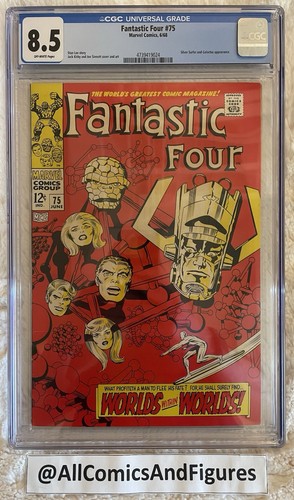Fantastic four cgc 5 ow - fantastic, 8,5