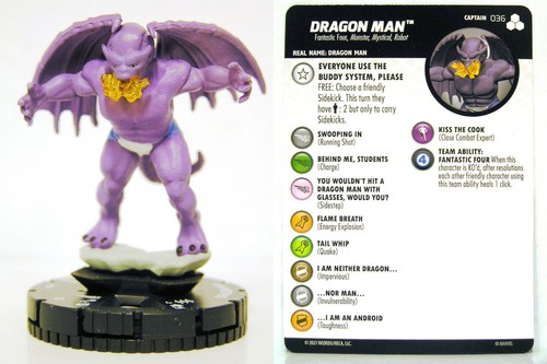 Heroclix 036 dragon man - heroclix,