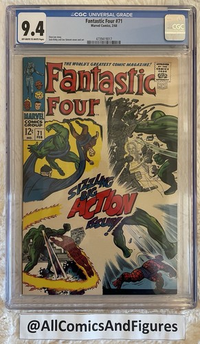 Fantastic four cgc 9 4 - #71, 9.4